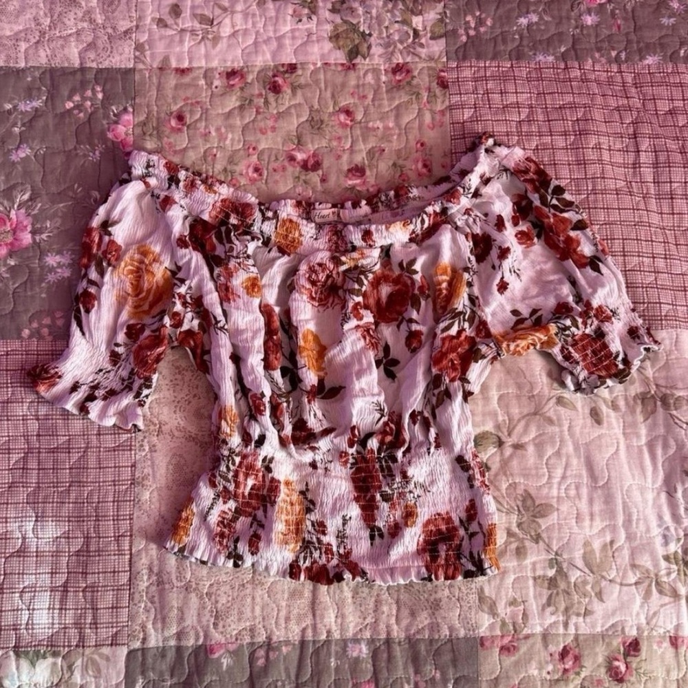 Floral Cropped Blouse